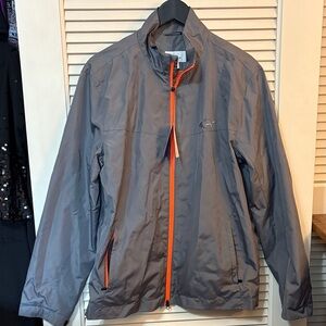 Greg Norman Attack Life jacket NWT lightweight long sleeve zip-up gray Sz M